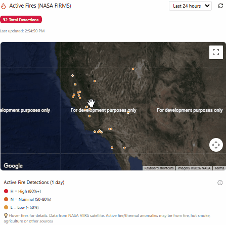 Active Fires NASA FIRMS